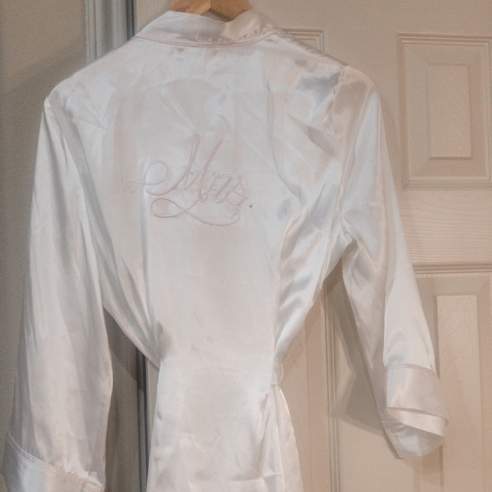 Beautiful White “Mrs.” Robe